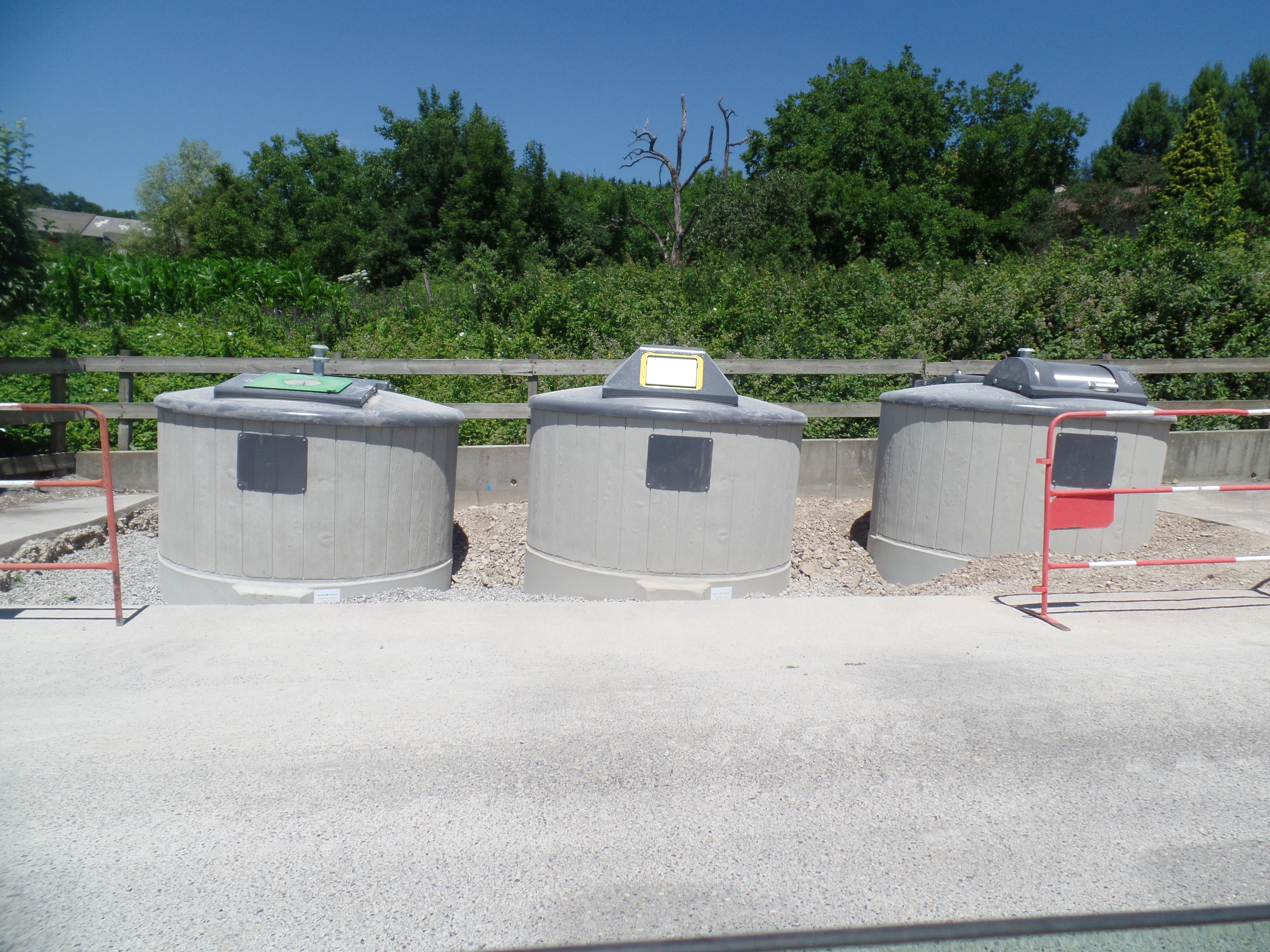 Pose de containers à Ronzier