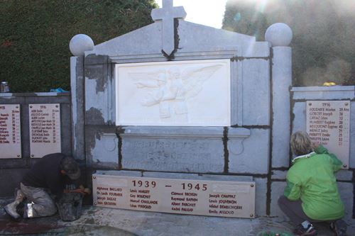 Travaux du Monument aux Morts