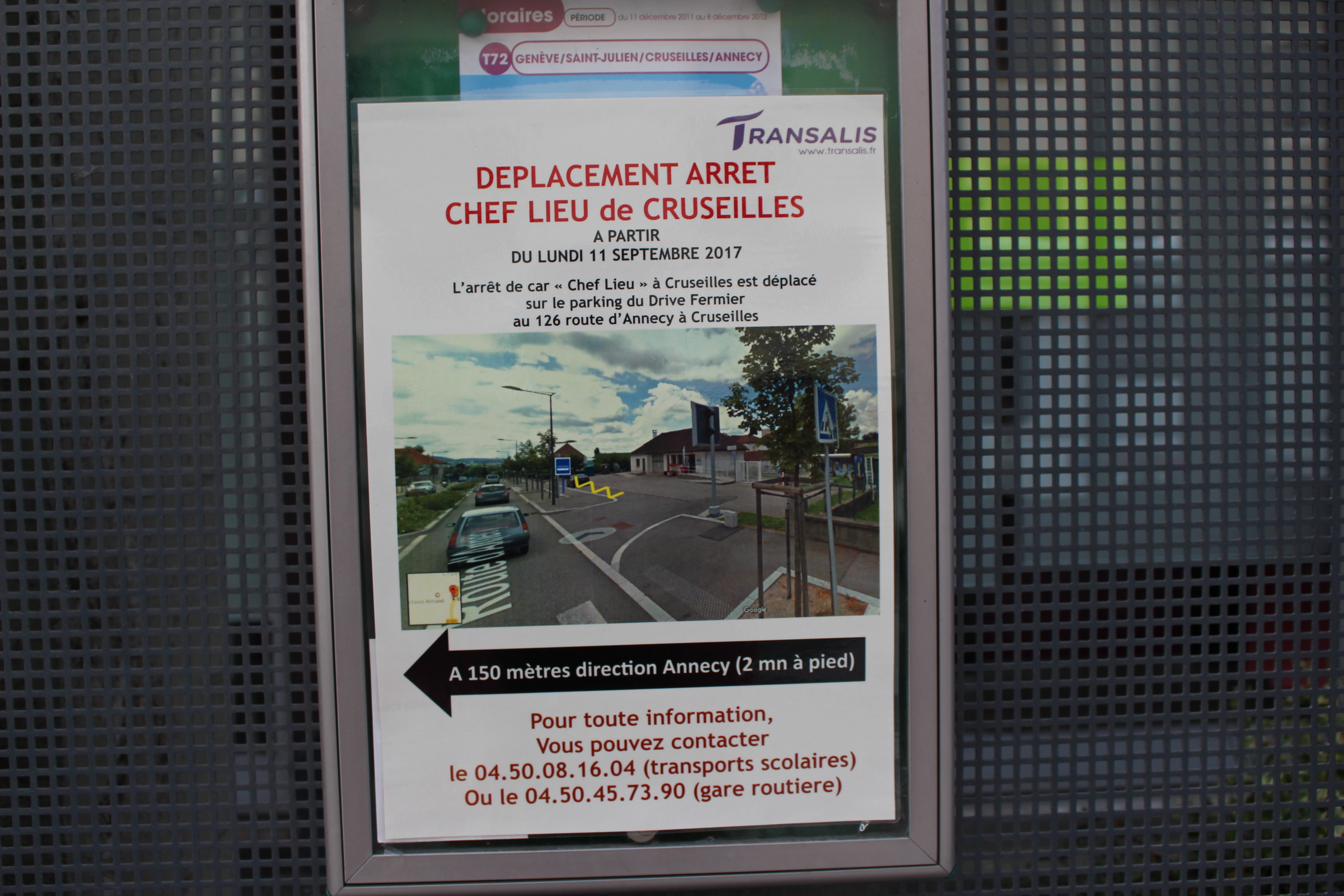 Déplacement abri-bus