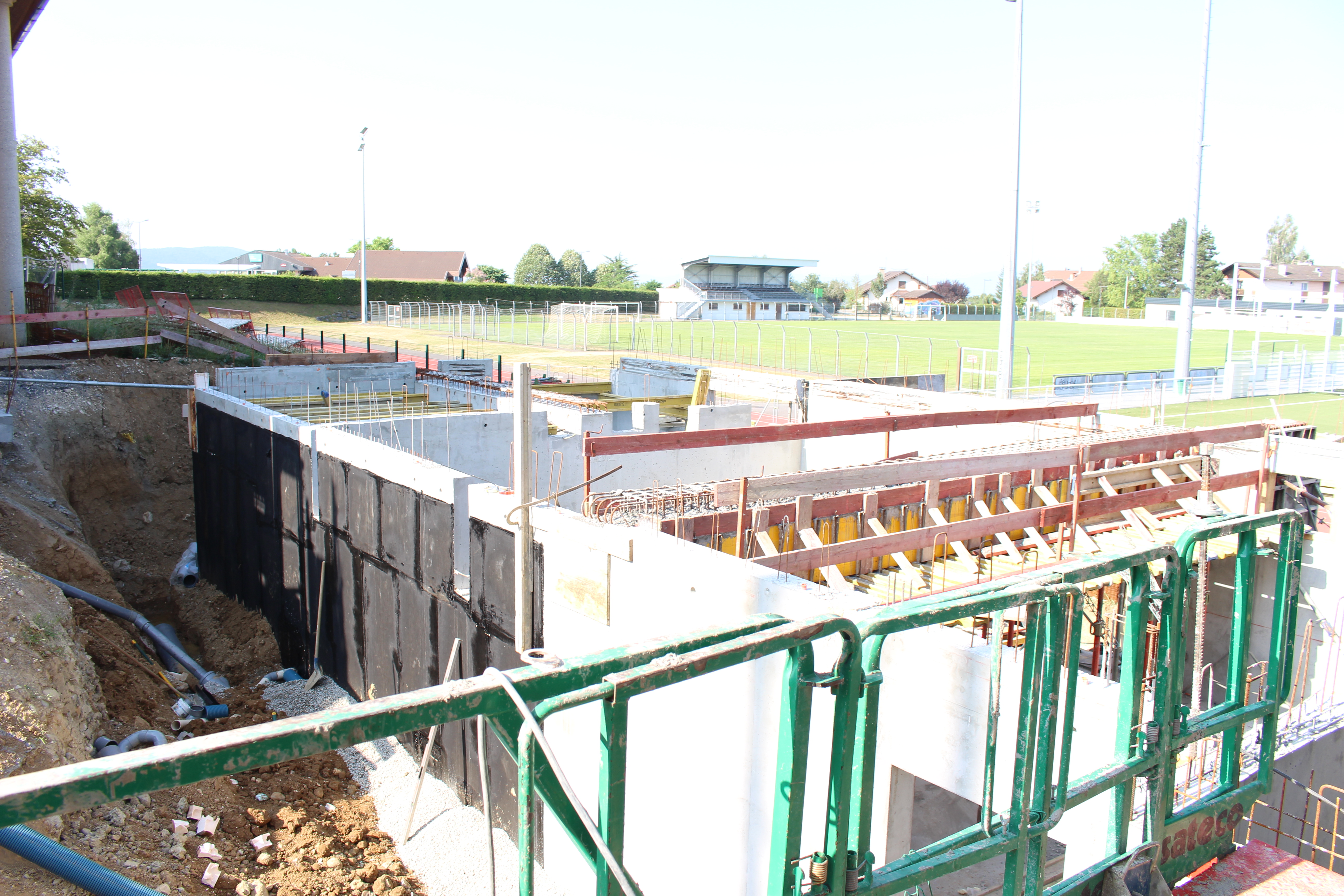 Gymnase - les travaux progressent