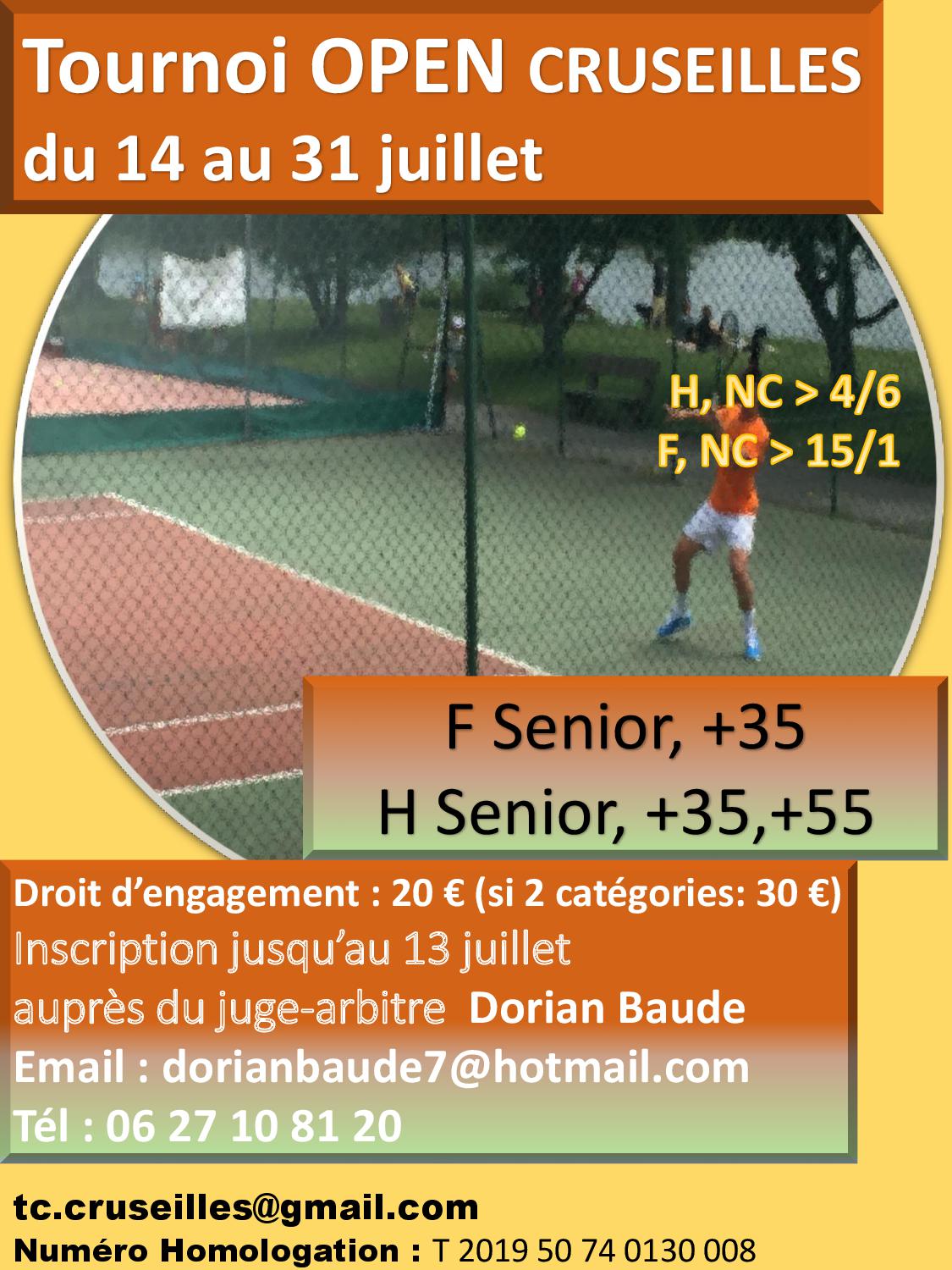 Tennis tournoi open